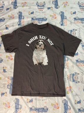 “I Shih Tzu Not” Funny Dog Lover Graphic Tee – XL 🐶